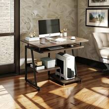 Estilo Minimalista Escritorio Moderno Con Estantes 70cm - Multicolor - Ver 3