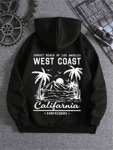 Men Outdoor Hoodies & Sweatshirts - Black - View 7