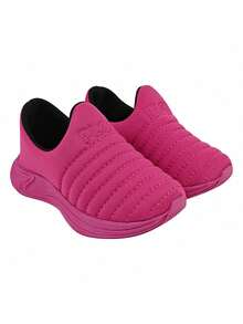 Tênis Ploc Colors Calce Fácil Slip On Jogging Volta às Aulas Anatômico (SOLA ROSA) - Pink - Visão 2