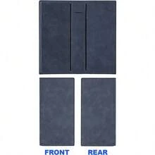 Premium Leather Checkbook Cover For Men And Women Checkbook Holder Wallet RFID Blocking - 深藍 - 查看 5
