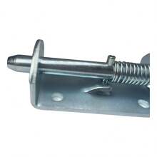 TendenciaCerradura De Metal Cerrojo De Resorte Con Empuñadura 3 PlateadoCalidad premium - Plateado - Ver 1