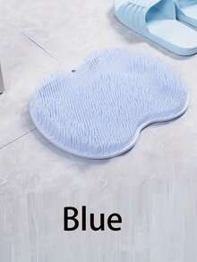 1pc Back Scrubber, Silicone Bath Brush, Wall-Mounted Shower Scrubber, Massage Bath Sponge, Foot Scrubber Mat - Multicolor - View 14