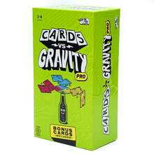 1pc English Gravity-Defying Card Game "Cards Vs Gravity" Green Box, Puzzle Game For Family Gathering, Tabletop Game, Gift, Holiday Present - Multicolor - View 5