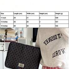 Korean Ins Lace Embroidery Polka Dot Commuter Laptop Sleeve Bag 11/13/15 Inch IPad Tablet Protective Inner Case - Multicolor - View 2