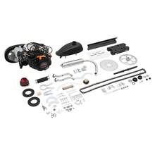 WOBENFOG 100CC 4-Stroke Bicycle Motor Kit, 3HP Hand Start Gas Motorized Motor Bike Modified Engine With Air Cooling System, Petrol Motorized Bike Engine For Beach Bikes With Large Triangular Frame Space - Black, Silver - View 8