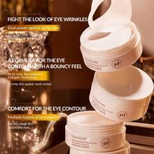 60片肽胶原蛋白抗皱眼膜 70克，抗皱、紧致、保湿眼膜，改善细纹，减少眼袋和黑眼圈，增加弹性，深层滋养，适合所有肤质 - 白色 - 查看 14