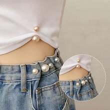 3/4/6 قطع أزرار مزيفة أنيقة من اللؤلؤ، مناسبة للفساتين وتعديل الياقة وتثبيت الأوشحة، مثالية للارتداء اليومي والهدايا، اكسسوارات فستان الحفلات | أسلوب بوهيمي | أزرار بلاستيكية متينة