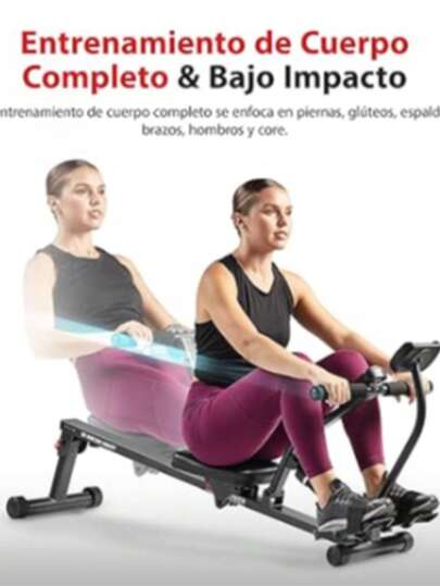 S unny H eal th & F it ne ss Máquina de Remo Ajustable Compacta con 12 Niveles de Resistencia Ajustable con Aplicación S unn yFit® Opcional Conectividad Bluetooth Mejorada