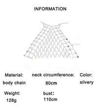 Sequin Body Chain, Hollow-Out Sexy Bikini Chest Chain, Multi-Layer Body Chain Necklace, European And American Style - Multicolor - View 6