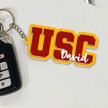 Personalized University Gift, Customized University Logo Keychain, Customized High School Backpack Keychain, Teacher Gift, Graduation Gift - Multicolor - View 5