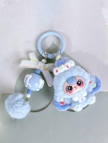 New Cute Big Ear Heart Shaped Keychain, Fashion Cartoon Accessory Bag Charm Key Chain (The Dotted Decoration Color On The Pendant May Vary In Each Batch, Which Is Normal And Not A Defect) - Multicolor - View 6