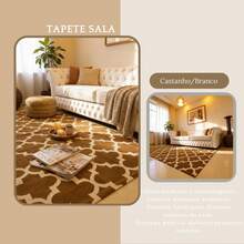 Living Room Rug 2.00x1.40 Modern Prints Versatile Non-Slip - Rỉ Nâu - Xem 5