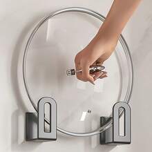 Easy-To-Install Metal Kitchen Hook Rack - Stainless Steel, Wall-Mounted Multi-Purpose Storage Rack, Suitable For Kitchens, Bedrooms, And Bathrooms With Super Strong Adhesion. - Multicolor - View 6