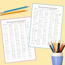 Mental Calculation Exercise Book, Math Brain Training With Fast Arithmetic Practice, Addition, Subtraction And Number Skills Drills, Clear Step-By-Step Exercises, Improve Speed, Accuracy And Focus, Screen-Free Learning - Calculation Workbook - View 5