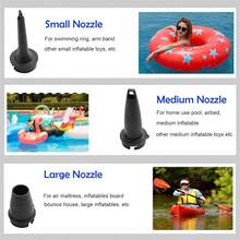 Air Pump For Inflatables Build-In 5200Mah Battery & Camping Light, Ultra-Fast And Mini Electric Air Pump, Inflate Deflate For Air Mattress, Pool Floats, Vacuum Storage Bags - Black - View 4