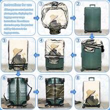 1 件装行李箱套，多种尺寸可选。采用聚酯纤维材质，防刮耐磨，男女通用。商务旅行和夏季度假的理想之选。易于手洗且可拆卸，是旅行必备配件。