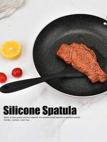 7/8件套硅胶厨房烹饪用具套装，包括中式锅铲、炒锅铲、汤勺、滤网、煎锅铲、意面铲、沙拉夹、蜂蜜勺，有红色和黑色可选。 - 黑色 - 查看 3