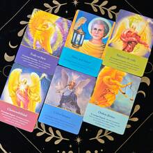 45pcs Spanish Angel Oracle Cards Deck, Bright & Vivid Illustrations, Suitable For Birthday, New Year Party, Game, Gift - Multicolor - View 6