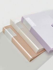 A4 Large Capacity Snap Binder, Document Organizer, Transparent Sleeve File Folder, Office Storage - Multicolor - View 11