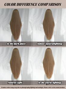 NAMM Inch Long Straight Sun-Kissed Wig With Bangs - Super Long Natural Layered Wigs With Dark Roots,High Quality Soft Synthetic Fiber Straight Costume Hair Wig For Women Daily Wear, Cosplay Festival Ready Party Use, - Sakura Celebrations Glam & Party Streetwear Photography - Girls Gift Wig Accessories - Beginners Glueless Wig Accessories - Gold - View 8