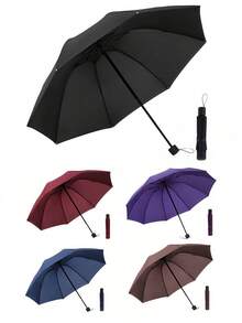 Thickened Windproof Umbrella, Manual Sun Umbrella, Sun Umbrella, Folding Umbrella, Women's Day, Travel Essentials, Wedding Favors, Y2k, Bedroom, Car Accessories Women, Kitchen Decor,Cute Stuff,Mother's Day Gift,Bedroom Decor,Garden,Kitchen Decor,Summer,Beach,Travel Essentials,Room Decor,Squishy,Graduation - Default - View 2