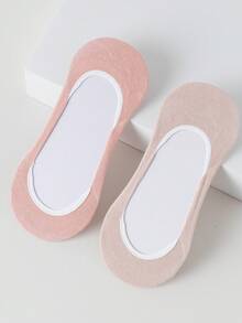 1/5/8/10双装女士薄款隐形袜，多种颜色可选，适合春夏搭配低帮鞋 - 彩色 - 查看 4