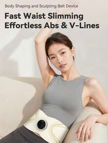 Waist & Abdomen Massage Belt, Fitness EMS Pulse Microcurrent Heating Compression Massage Belt, 8 Mode Settings And 16-Level EMS Intensity Heating Belt, 2-In-1 Full Body Shaping Therapy, Wireless Full Body Waist Slimming Smart Electric Abdominal Massager, For Weight Loss And Fat Burning EMS Massage - Multicolor - View 7