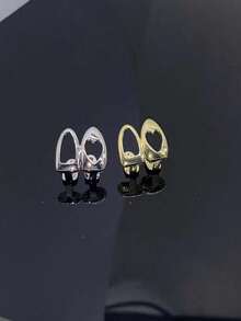 3pcs/Set Hollow Heart, Rhinestone Bar & Water Drop Shaped Shiny Metal Hip Hop Tooth Jewelry, Party Accessories, Valentine's Day Gift