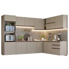 Cocina Integral Completa Modular Madesa Nice 465cm Crema 03 - Beis - Ver 9