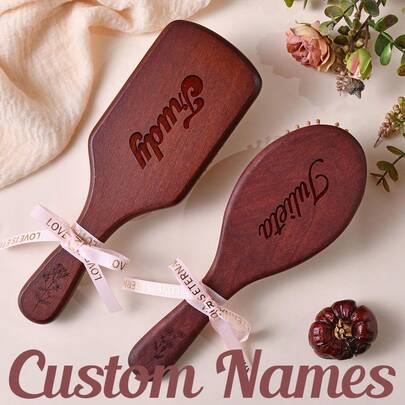 Personalized Bamboo Comb,Custom Bridesmaid Hair Comb,Bridesmaid Gift,Ideal Gift For Bridal Party,Gift For Mom,Wooden Comb With Name Engraved,Bamboo Brush,Wooden Hairbrush,Flower Girl Brush,Bamboo Hair Brush,Hair Brush,Personalized Brush,Daughter Gift,Birthday Gift Girl,Mother Day Gift,Mom Hairbrush Gift, Brush,Bridesmaid Gifts,Bridesmaid Combs
