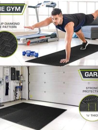 ProsourceFit Exercise Puzzle Mat, EVA Foam Interlocking Tiles Protective and Cushion Flooring for Gym Equipment, Exercise and Play Area