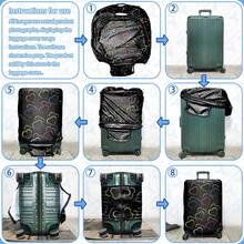 1 件装行李箱套，多种尺寸可选。采用聚酯纤维材质，防刮耐磨，男女通用。商务旅行和夏季度假的理想之选。易于手洗且可拆卸，是旅行必备配件。 - 彩色 - 查看 8