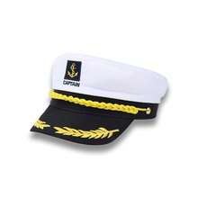 1pc Unisex Embroidered Captain's Hat, Uniform Prop Captain's Hat, Suitable For Party Accessories