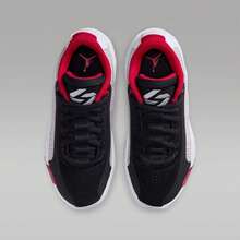 Nike Unisex Youth Cushioned Shock-Absorbing Basketball Sneakers - Black/White/Red - View 5