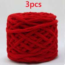 3pcs/300g Mixed Color Ice Bar Striped Yarn, Soft Chunky Yarn, Suitable For Hand Knitting DIY Soft & Thick Knitted Yarn, Can Be Used To Make Blankets, Scarves, Dolls, Slippers, Crochet Yarn