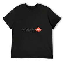 Agfa Film Retro Logo--1 T-Shirt Summer Tops  Plus Size Tops Shirts Men - Black - View 1