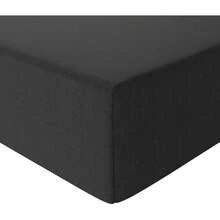 Spannbetttuch, 140 x 200 x 30 cm, Mikrofaser, elastisches Spannbetttuch – für Matratzen bis zu einer Dicke von 30 cm. - Schwarz - Übersicht 5
