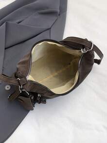 Large Capacity Women's Backpack, New Design, Niche Brand, Commuter Dual Shoulder Backpack & Crossbody Bag - Coffee - View 4