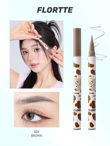 FLORTTE Extremely Fine Liquid Eyeliner Pen - 02# Oak Brown - View 2