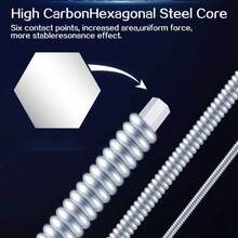 10 Sets, 6 Strings Per Set, 0.23-1.27mm Thickness, Nickel Plated Steel Electric Guitar Strings, EG Practice Series, 6-String Guitar Instrument - 10 Sets - MG-09 - View 4