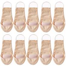 5 Pairs Of Summer Women's Ultra-Thin Fashionable Cool Slim Strap Non Strangling Dry Breathable Invisible Boat Socks