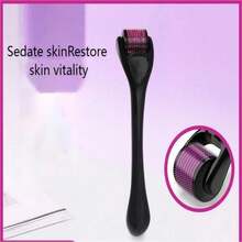 540 Needle Roller Massager – Face Scalp Skin Care Tool, Facial Massage Roller For Beauty Salon, Spa And Home Use - 黑色 - 查看 6