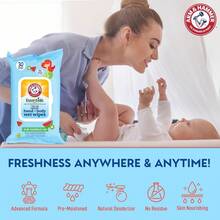 Sea Monster Mango Baby Wipes - 30 Count Travel Friendly Face & Body Wet Wipes - 1 Flip-Top Pack Of Towelettes Infused With Aloe Vera & Chamomile - 1 - 查看 3