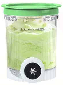 2 件装，适用于旋风冰淇淋机和软冰淇淋机，16 盎司 Creami Swirl 品脱装冰淇淋杯和盖子，兼容 NC700 NC701 系列，可用洗碗机清洗。