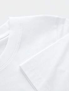 Men's Casual Short-Sleeve T-Shirt, 100% Cotton - Surf And Skate Pattern Print, Breathable Summer Top With Crew Neck, Regular Fit, Hand Wash Only, Semi-Transparent Material, Beach Style Design - trắng - Xem 4