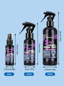 3 In 1 Car Ceramic Nano Coating Liquid Coatin Nano Crystal Hydrophobic Layer Polishing Paint Coating Agent Polish Nanos Coatings NO. HGKJ P1,CAR GIFT