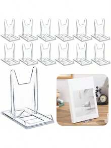 10 Giá Trưng Bày Acrylic Điều Chỉnh Được - Đế Chắc Chắn, Làm Từ Chất Liệu PMMA Bền Chắc, Lý Tưởng Cho Gia Đình, Văn Phòng, Trang Trí Tiệc và Sử Dụng Tại Cửa Hàng. Giá Trưng Bày Sách, Trang Trí Tiệc, Thẩm Mỹ Hiện Đại, Thiết Kế Thời Trang, Cấu Trúc Chắc Chắn. - Trong sáng - Xem 1