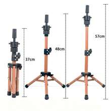 Adjustable 23-Inch Mini Wig Stand Tripod - 5 Colors High Quality Metal, Portable Foldable Design Suitable For Mannequin Head, Professional Wig Making And Styling, Adult - 23inch - View 6