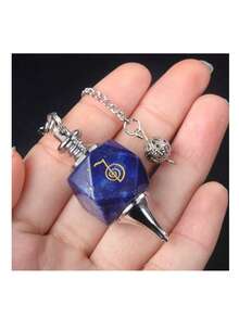 1个方形能量符号吊坠，水晶石材质，带有灵气符号，可用于冥想、DIY手链和项链配饰 - 吊墜 - 查看 11