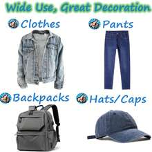 1 st. broderad stryklapp med chilipeppar, rolig broderad stryklapp, lämplig för kläder, jeans, ryggsäckar - Röd - Visa 9